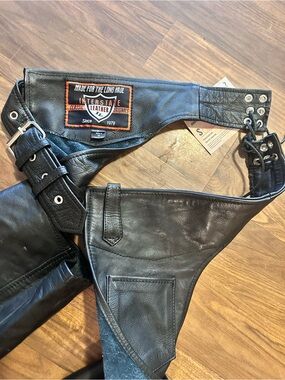 Unisex Interstate Leather Black Leather Chaps